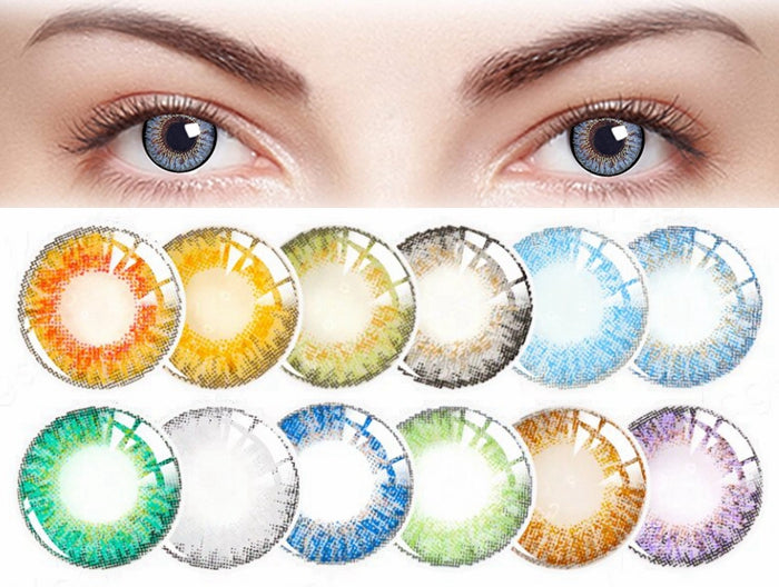 Yearly Disposable Reusable Colored Contact Lenses Icoloured