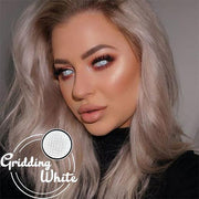 Icoloured® Gridding White Colored Contact Lenses