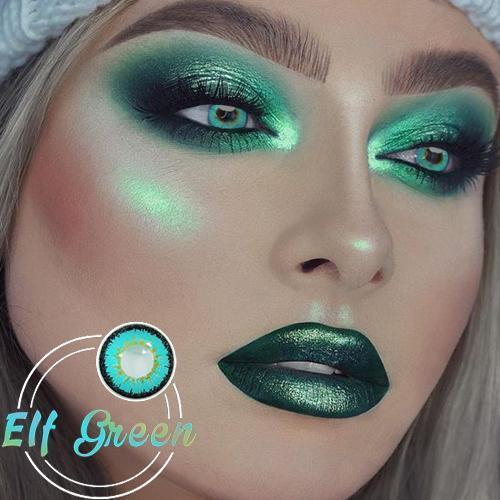 Icoloured® Elf Green Naruto Colored Contact Lenses