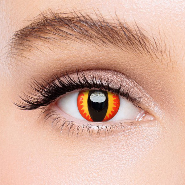 Icoloured® Fire Red Dragon Eye Colored Contact Lenses