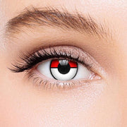 Icoloured® Red White Pokemon Colored Contact Lenses
