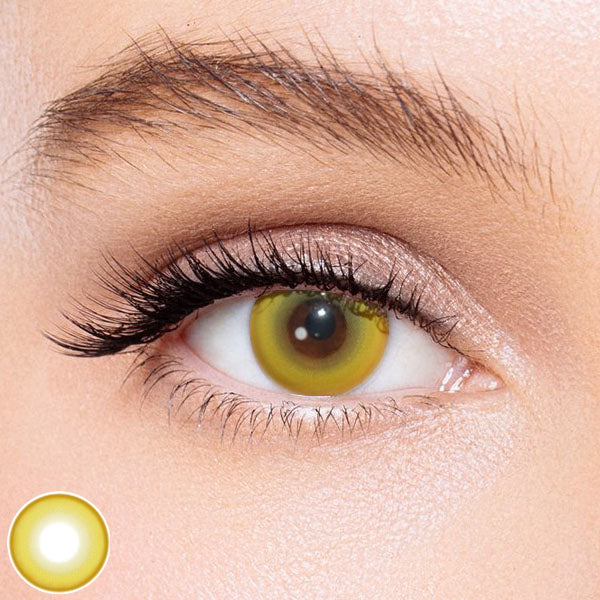 Icoloured® Risako Lemon Yellow Colored Contact Lenses
