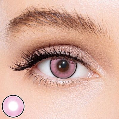 Icoloured® Risako Peach Pink Colored Contact Lenses