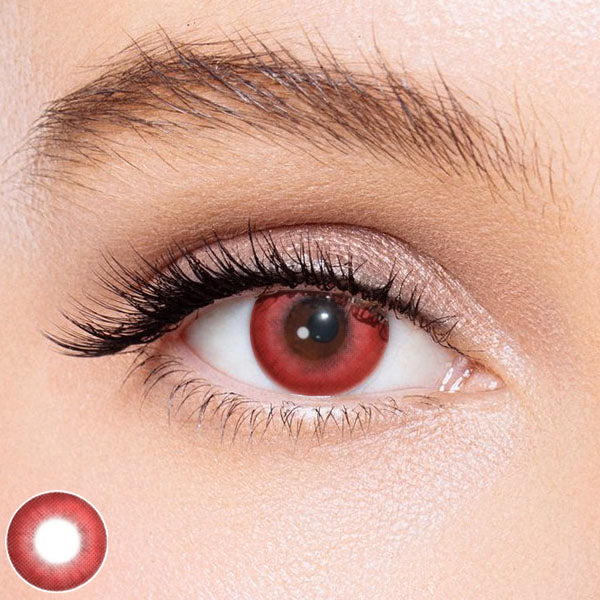 Icoloured® Risako Watermelon Red Colored Contact Lenses