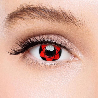 Icoloured® Sharingan Sasuke Naruto Colored Contact Lenses