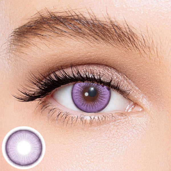 Icoloured® Flower Secret Purple Colored Contact Lenses
