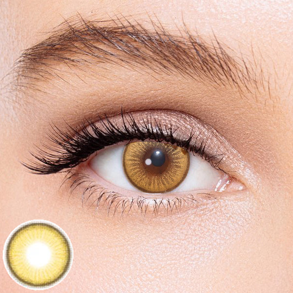 Icoloured® Flower Secret Yellow Colored Contact Lenses